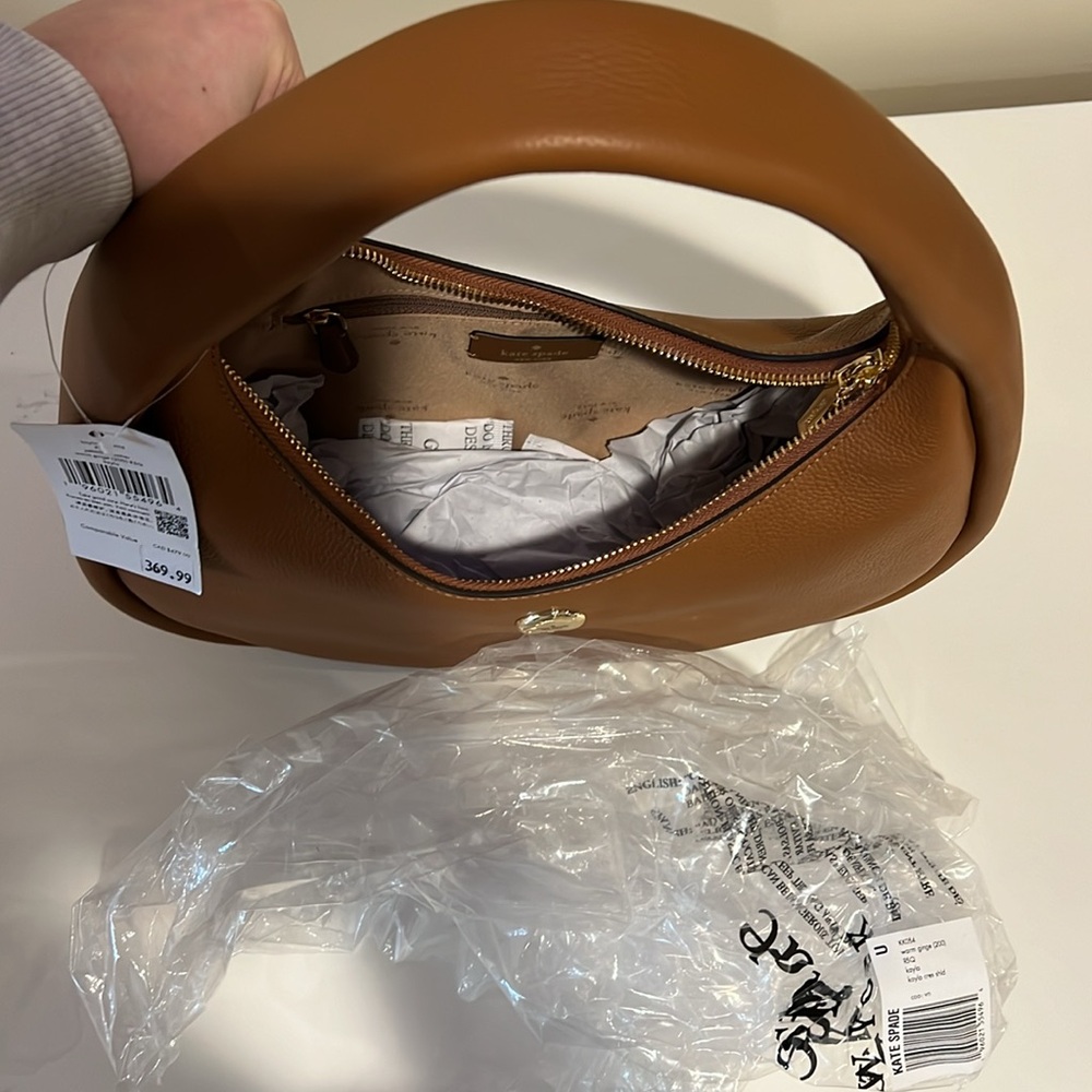 Kate Spade Brown Leather Hobo Bag NWT - Picture 4 of 5